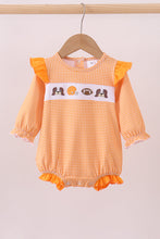 Premium Orange Tennessee puppy football embroidery gingham ruffle bubble - ARIA KIDS