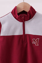 Premium Maroon Mississippi embroidery top - ARIA KIDS