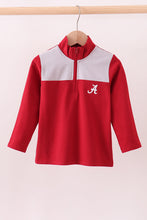 Premium Maroon Alabama embroiderytop - ARIA KIDS