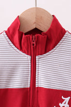 Premium Maroon Alabama embroiderytop - ARIA KIDS
