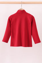 Premium Maroon Alabama embroiderytop - ARIA KIDS