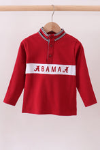 Premium Maroon Alabama embroidery top - ARIA KIDS