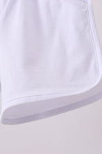 Premium White bow shorts - ARIA KIDS
