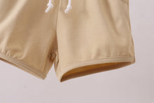 Premium Khaki drawstring shorts - ARIA KIDS
