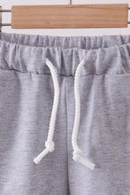 Premium Grey drawstring shorts - ARIA KIDS