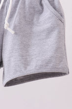 Premium Grey drawstring shorts - ARIA KIDS