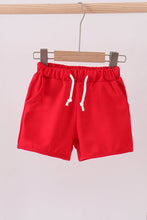 Premium Red drawstring shorts - ARIA KIDS
