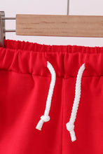 Premium Red drawstring shorts - ARIA KIDS