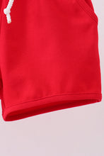 Premium Red drawstring shorts - ARIA KIDS