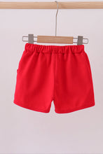 Premium Red drawstring shorts - ARIA KIDS
