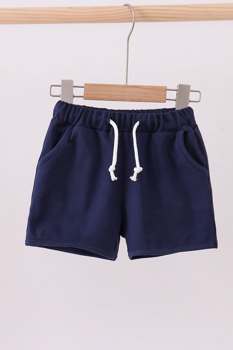 Premium Navy drawstring shorts - ARIA KIDS