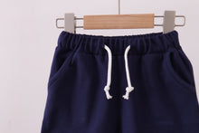 Premium Navy drawstring shorts - ARIA KIDS
