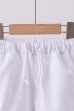 Premium White drawstring shorts - ARIA KIDS