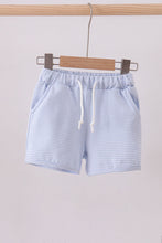 Premium Blue&white stripe drawstring shorts - ARIA KIDS