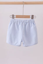 Premium Blue&white stripe drawstring shorts - ARIA KIDS