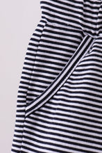 Premium Navy&white stripe drawstring shorts - ARIA KIDS