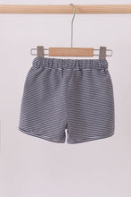 Premium Navy&white stripe drawstring shorts - ARIA KIDS