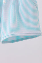 Premium Mint&white stripe drawstring shorts - ARIA KIDS