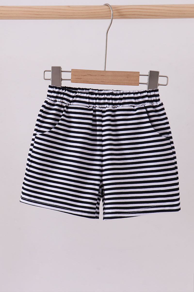 Premium Navy&white stripe shorts - ARIA KIDS