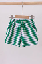Premium Green&white stripe shorts - ARIA KIDS