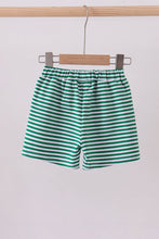 Premium Green&white stripe shorts - ARIA KIDS