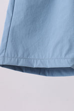 Dusty blue pocket performance shorts - ARIA KIDS