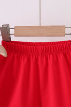 Pink baseball bow stripe ruffle shorts set - ARIA KIDS