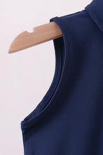 Blue everyday Collared Tank - ARIA KIDS