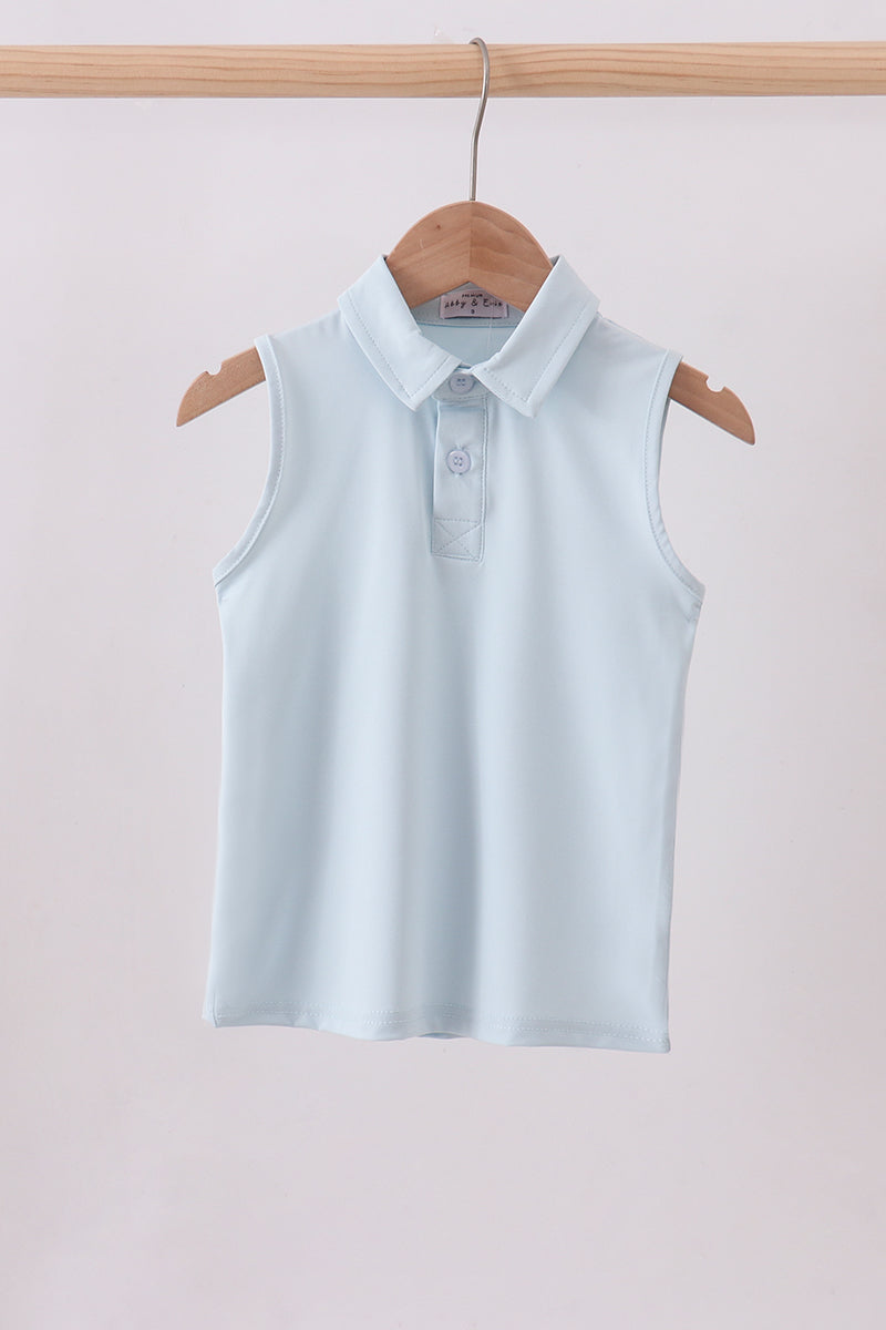 Sky everyday Knit Collared Tank - ARIA KIDS