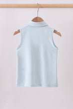 Sky everyday Knit Collared Tank - ARIA KIDS