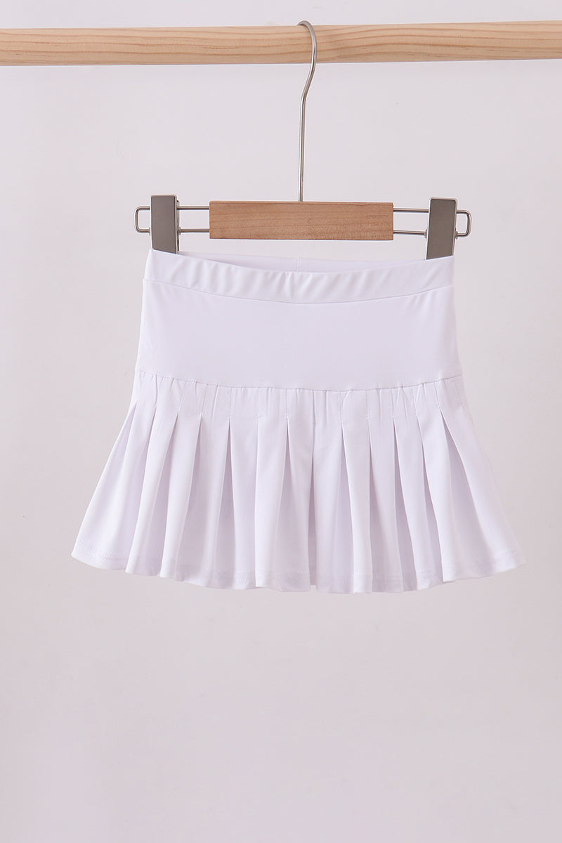 White pleated skort - ARIA KIDS