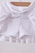 White pleated skort - ARIA KIDS