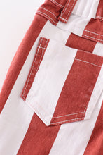 terracotta stripe denim jeans - ARIA KIDS