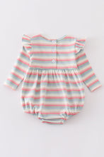 Premium Multicolored stripe ruffle girl romper - ARIA KIDS