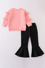 Premium Pink christmas tree cozy ruffle girl set