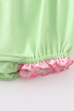 Premium Green christmas tree embroidery girl bubble - ARIA KIDS