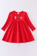 Red valentine's day dog applique dress - ARIA KIDS