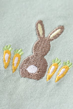 Premium Sage easter bunny embroidery boy top - ARIA KIDS
