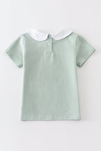 Premium Sage easter bunny embroidery boy top - ARIA KIDS