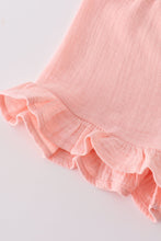 Premium Pink muslin ruffle shorts set - ARIA KIDS