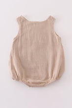 Premium Beige muslin boy bubble - ARIA KIDS
