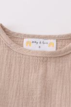 Premium Beige muslin boy shorts set - ARIA KIDS
