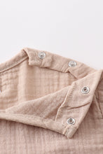 Premium Beige muslin boy shorts set - ARIA KIDS