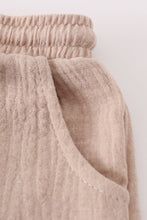 Premium Beige muslin boy shorts set - ARIA KIDS