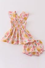 Premium Pink muslin organic ice cream smocked baby set - ARIA KIDS