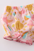 Premium Pink muslin organic ice cream smocked baby set - ARIA KIDS