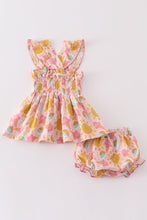 Premium Pink muslin organic ice cream smocked baby set - ARIA KIDS