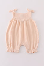 Premium Apricot muslin bow bubble - ARIA KIDS