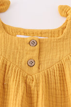 Premium Yellow muslin bow bubble - ARIA KIDS