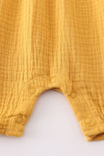 Premium Yellow muslin bow bubble - ARIA KIDS